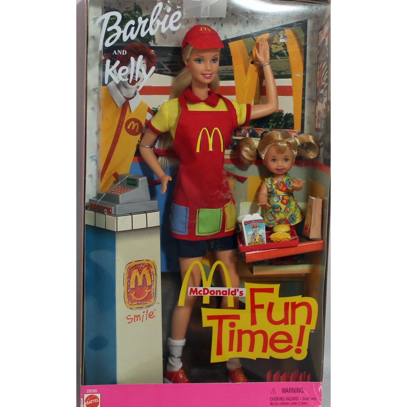 2001 McDonald's Fun Time Barbie & Kelly (29395)
