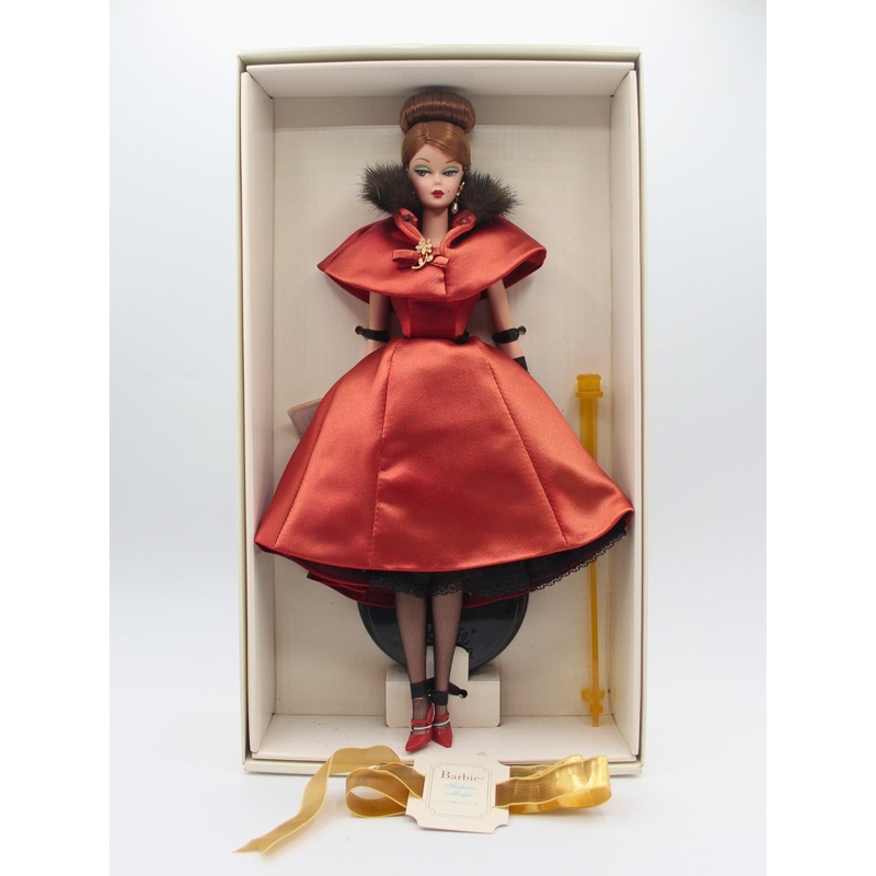 2001 Ravishing in Rouge Silkstone Barbie 52741 | Faded Dress | NRFB