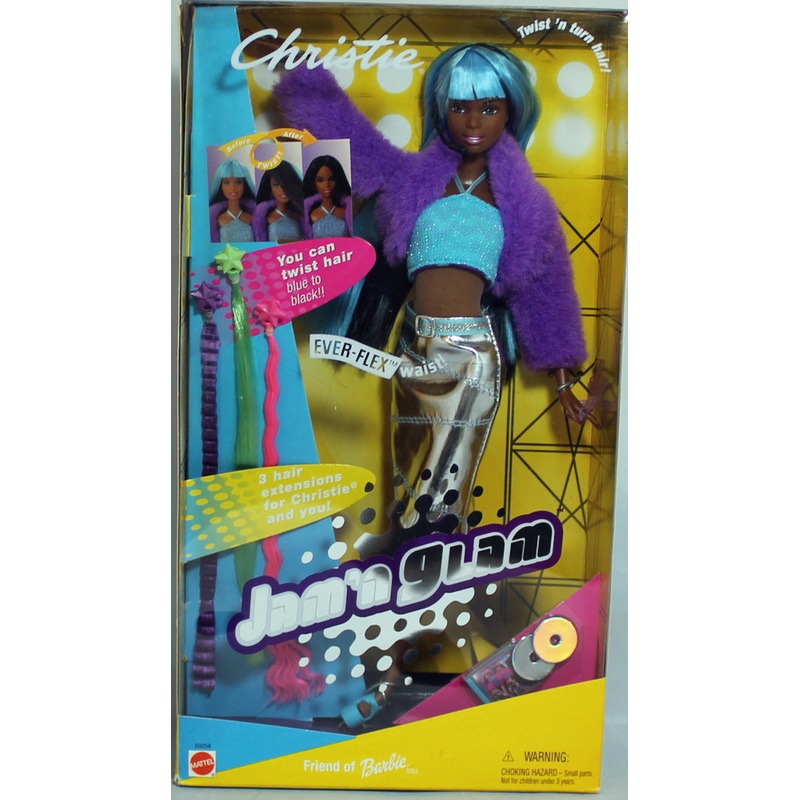 2001 Twist 'n Turn Hair Jam 'n Glam Christie Barbie (50258)