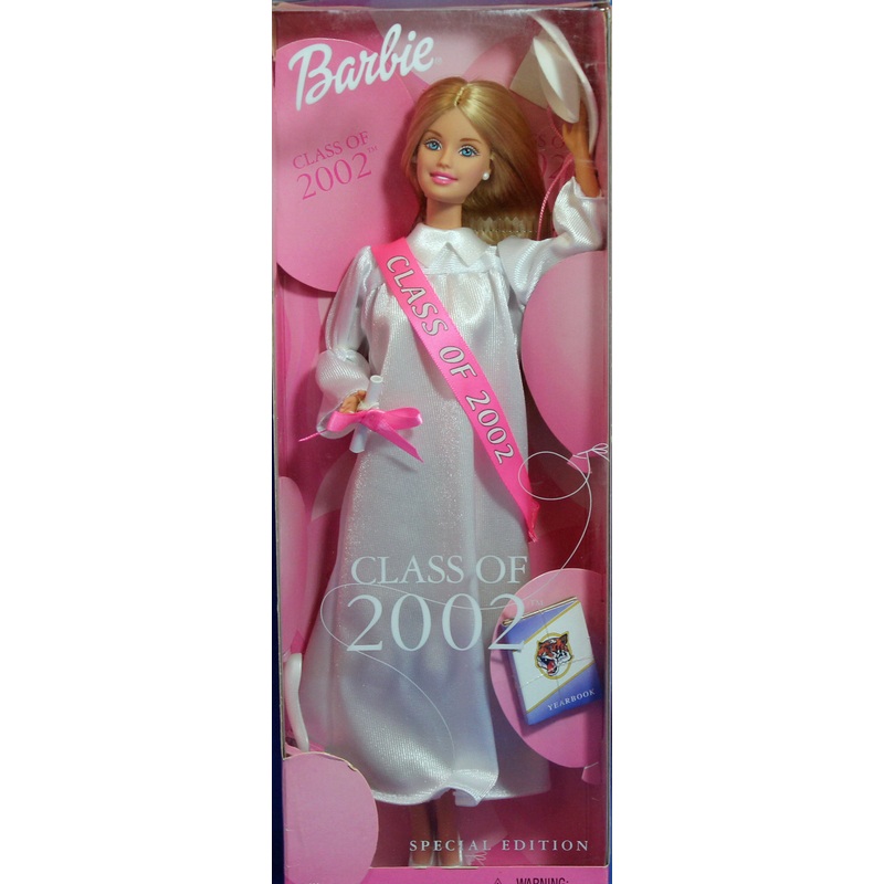 2002 Class of 2002 Graduation Barbie (50500) - White Gown