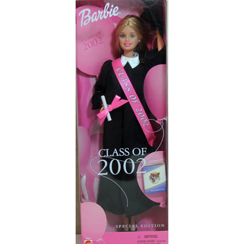 2002 Class of 2002 Graduation Barbie (50501) - Black Gown