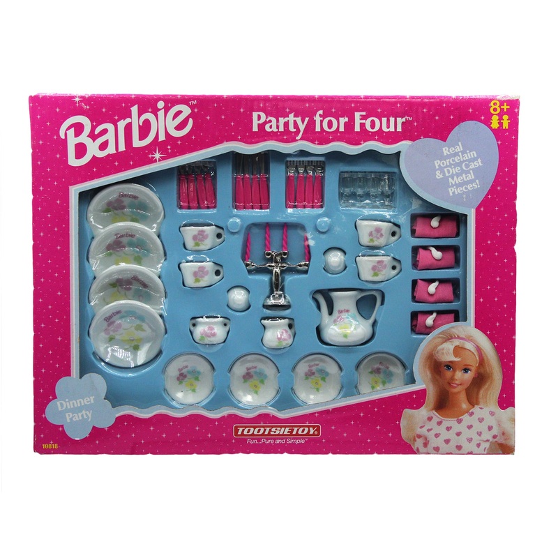 1997 Barbie Party for Four Porcelain Tea Set (10818)