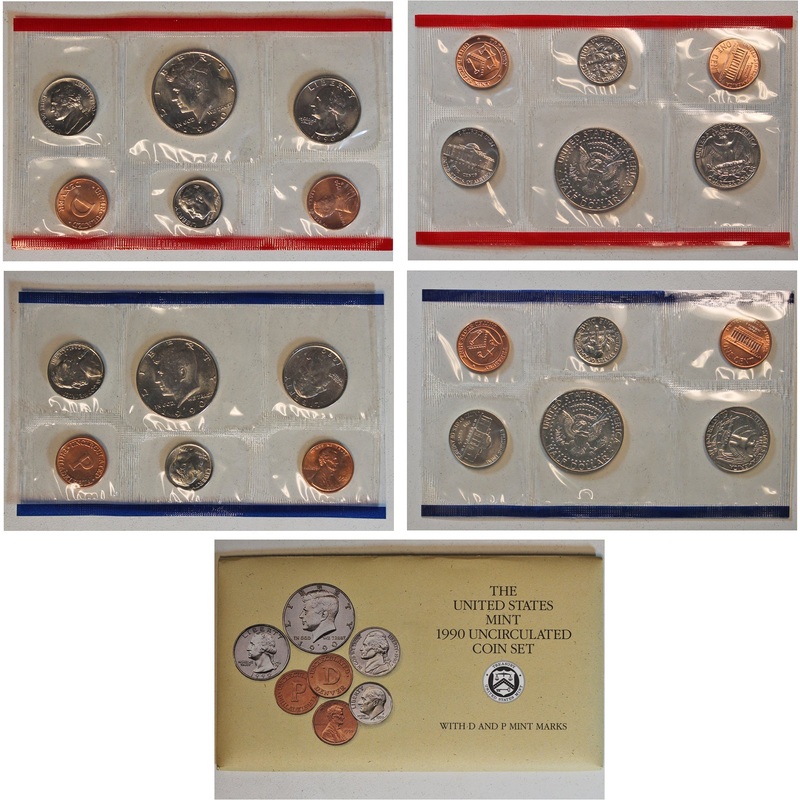 1990 PD US Mint Set (OGP) 10 coins