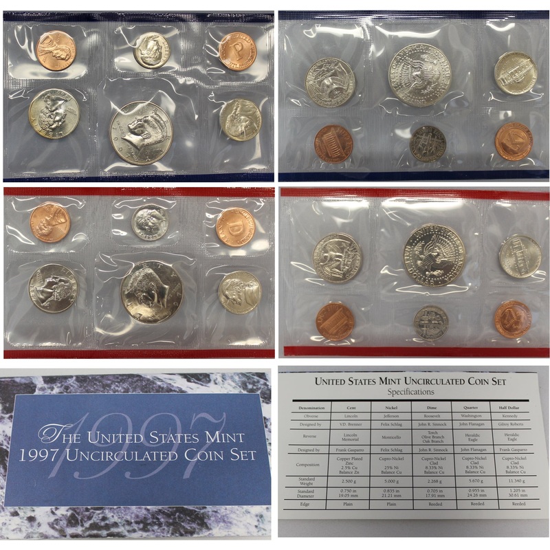 1997 PD US Mint Set (OGP) 10 coins