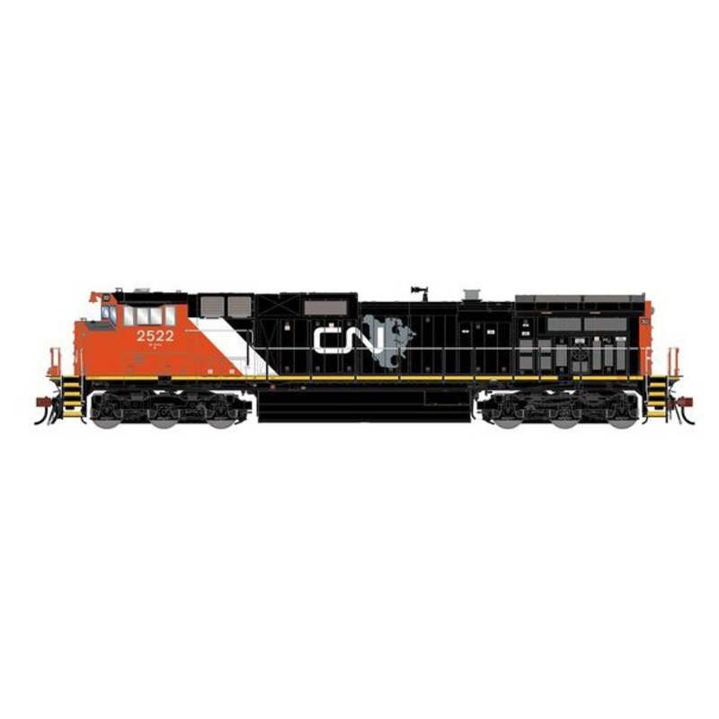 Athearn Genesis G1207 HO Scale Dash 9-44CW Canadian National CN 2522 DC