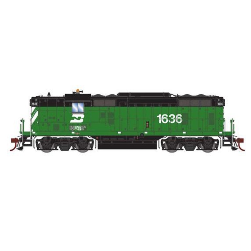 Athearn Genesis G1239 HO Scale EMD GP7 Burlington Northern BN 1636 DC