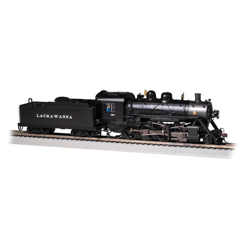 Bachmann 57908 HO Scale 2-8-0 Baldwin Steam Locomotive Lackawanna DL&W 369 DCC & Sound