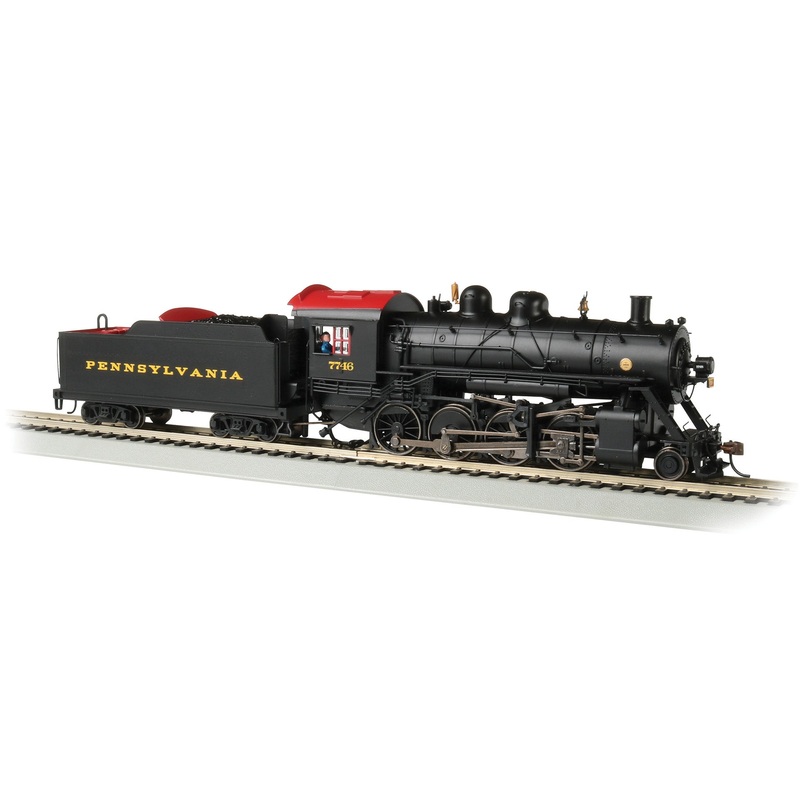 Bachmann 57909 HO Scale 2-8-0 Baldwin Steam Locomotive PRR 7746 DCC & Sound