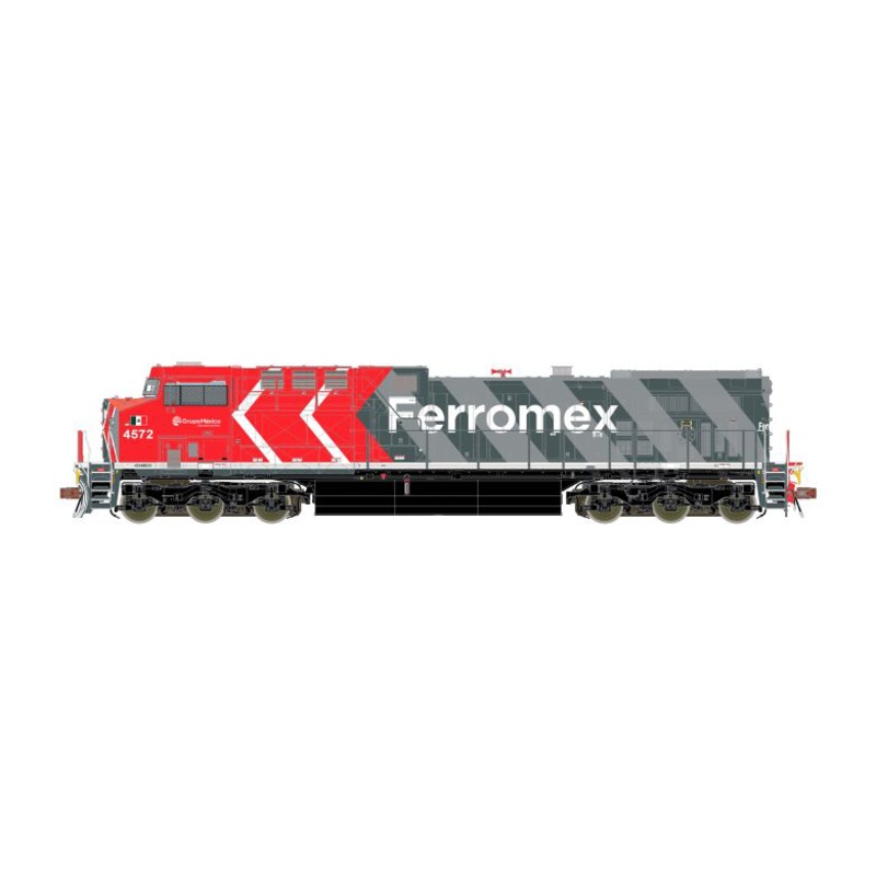 ScaleTrains 39656 HO Scale GE AC4400CW Diesel Ferromex "Zebra" FSRR 4572