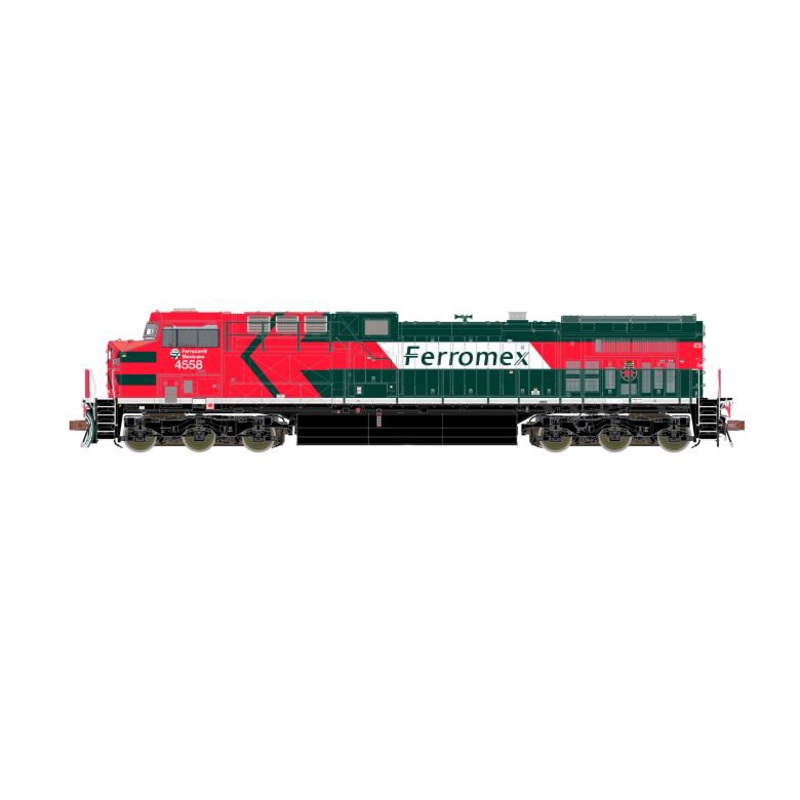ScaleTrains 39659 HO Scale GE AC4400CW Diesel Ferromex "Diabla" FSRR 4558 DCC & LokSound