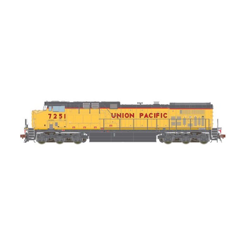 ScaleTrains 39699 HO Scale GE AC4400CW Diesel Union Pacific "Yellow Sill" UP 7251 DCC & LokSound