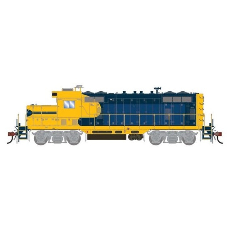 Athearn Genesis G1497 HO Scale EMD GP7u Ex-ATSF Patched Unlettered/Unnumbered DCC/Sound
