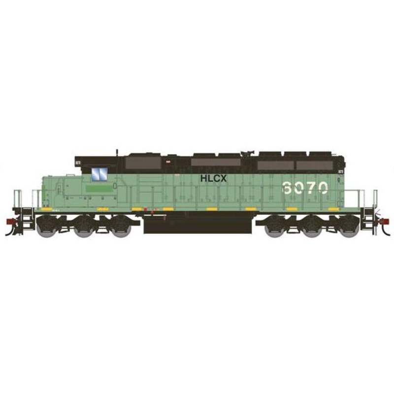 Athearn RTR 1804 HO Scale EMD SD40-2 Helm Leasing HLCX 8070 DC Prime for Grime