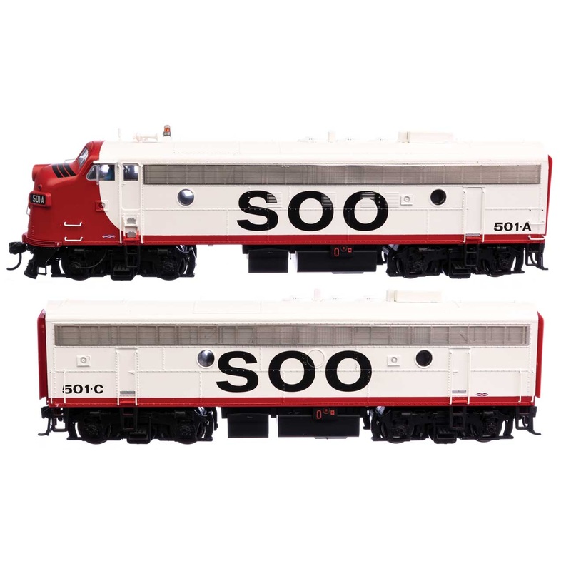 Walthers Proto 920-49555 HO Scale FP7/F7B SOO Line 2501A/2501C DC