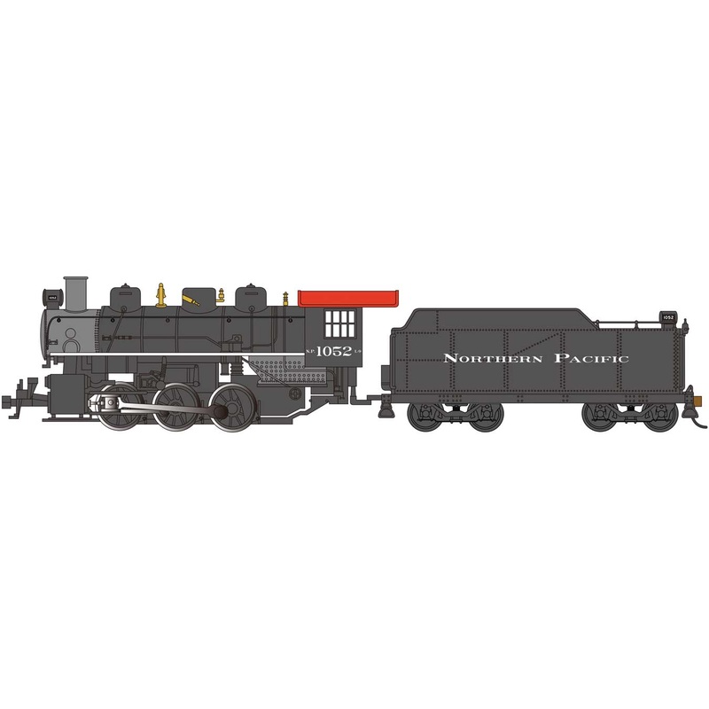 Bachmann 50411 HO Scale 0-6-0 Steam Locomotive with Smoke Northern Pacific NP 1052
