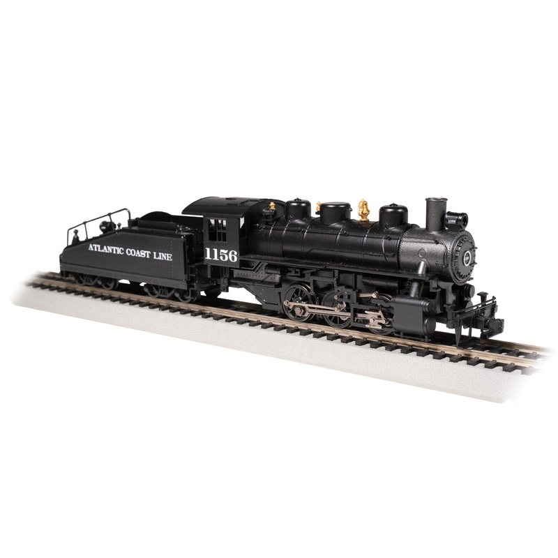 Bachmann 50625 HO Scale 0-6-0 Steam Locomotive with Smoke Atlantic Coast Line ACL 1156