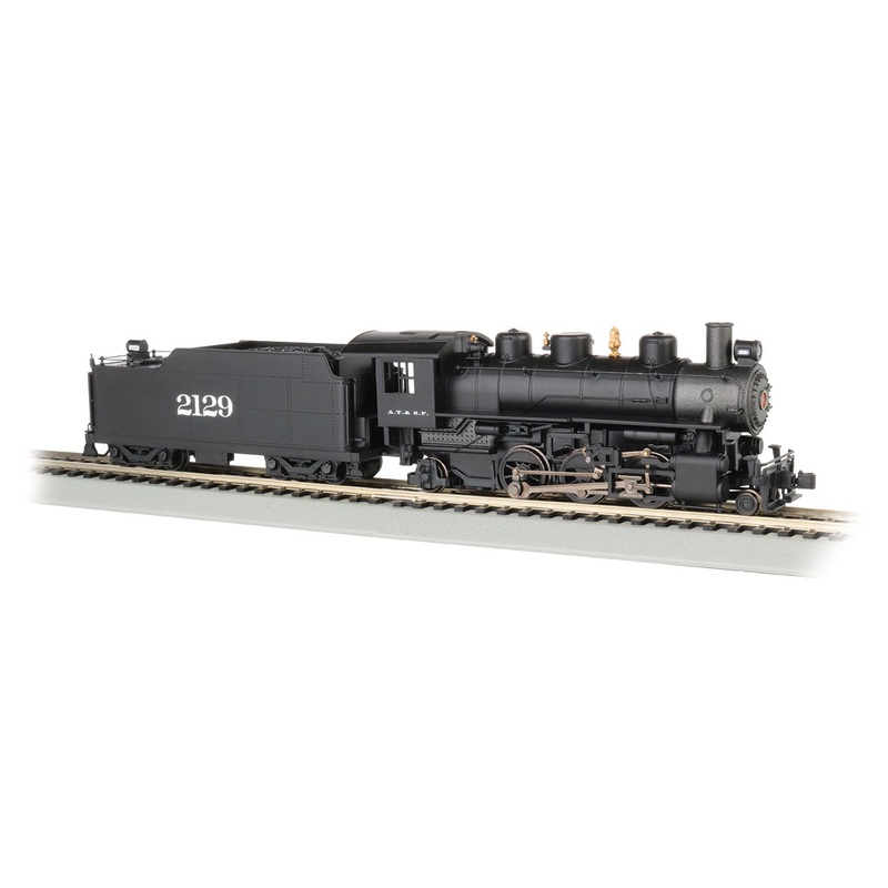 Bachmann 51529 HO Scale 2-6-2 Prairie Steam Locomotive with Smoke Santa Fe ATSF 2129
