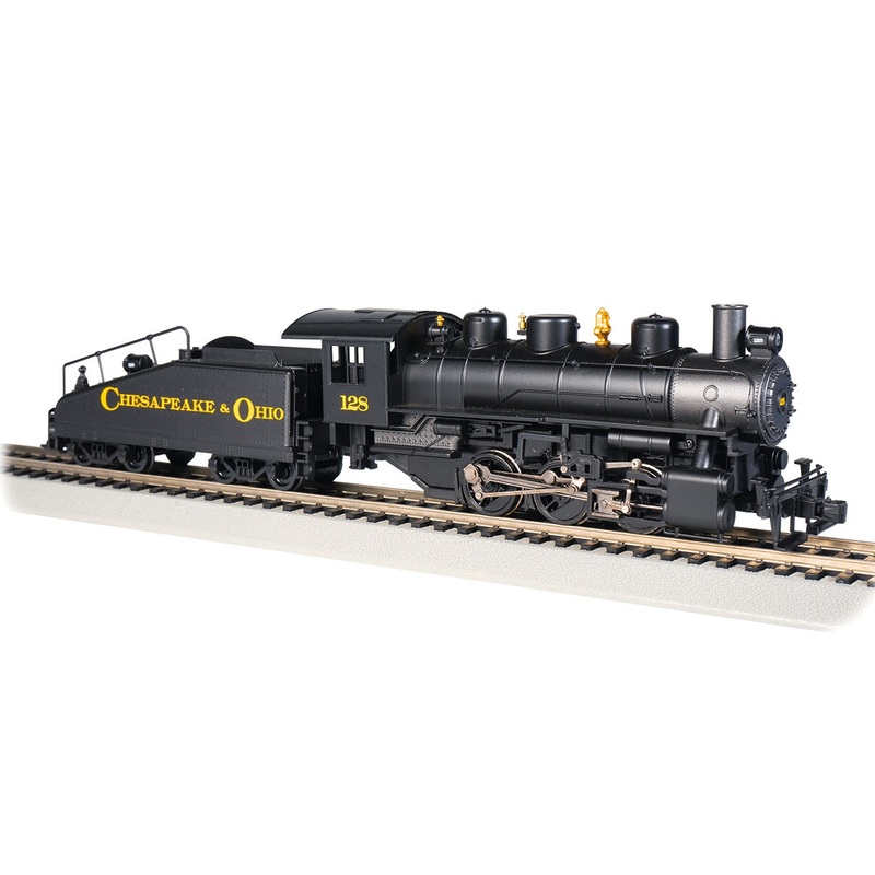 Bachmann 51612 HO Scale 0-6-0 Steam Locomotive with DCC and Smoke Chesapeake & Ohio C&O 128
