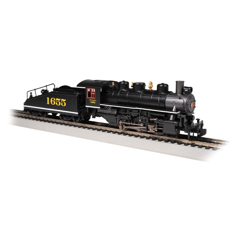 Bachmann 51614 HO Scale 0-6-0 Steam Locomotive with DCC and Smoke Southern 1655