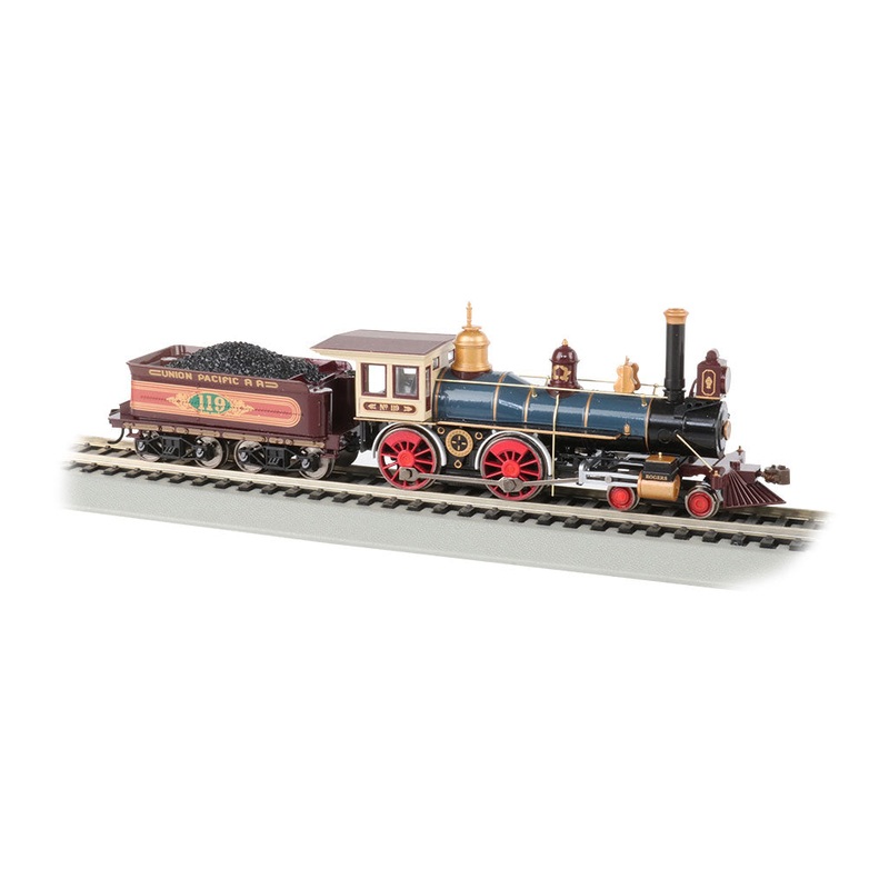 Bachmann 52707 HO Scale 4-4-0 Steam Locomotive Union Pacific 119 DCC & Sound