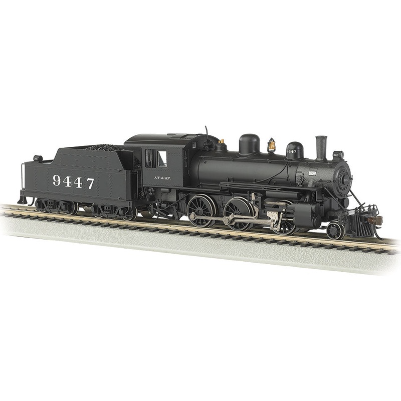 Bachmann 57813 HO Scale ALCo 2-6-0 Steam Locomotive Santa Fe ATSF 9447 DCC & Sound