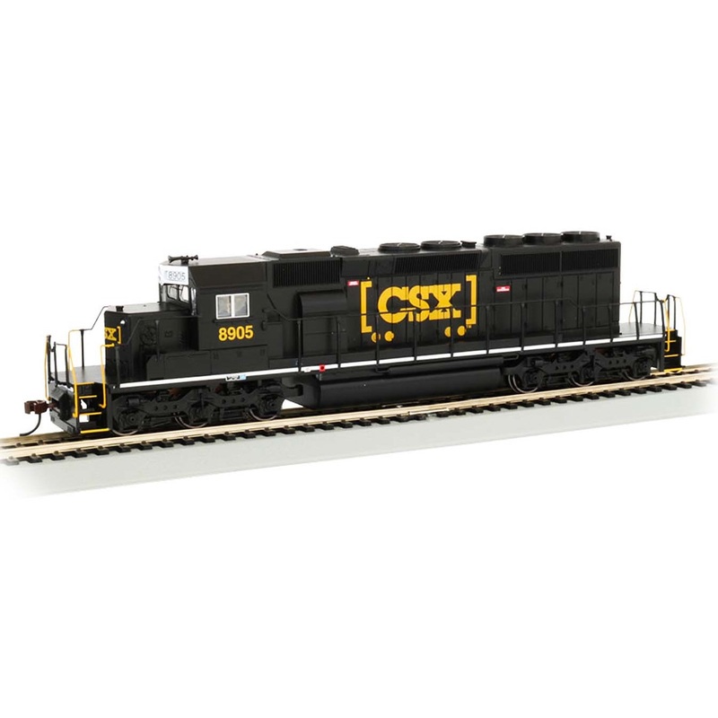 Bachmann 60917 HO Scale EMD SD40-2 Diesel CSX "Black" 8905 with DCC