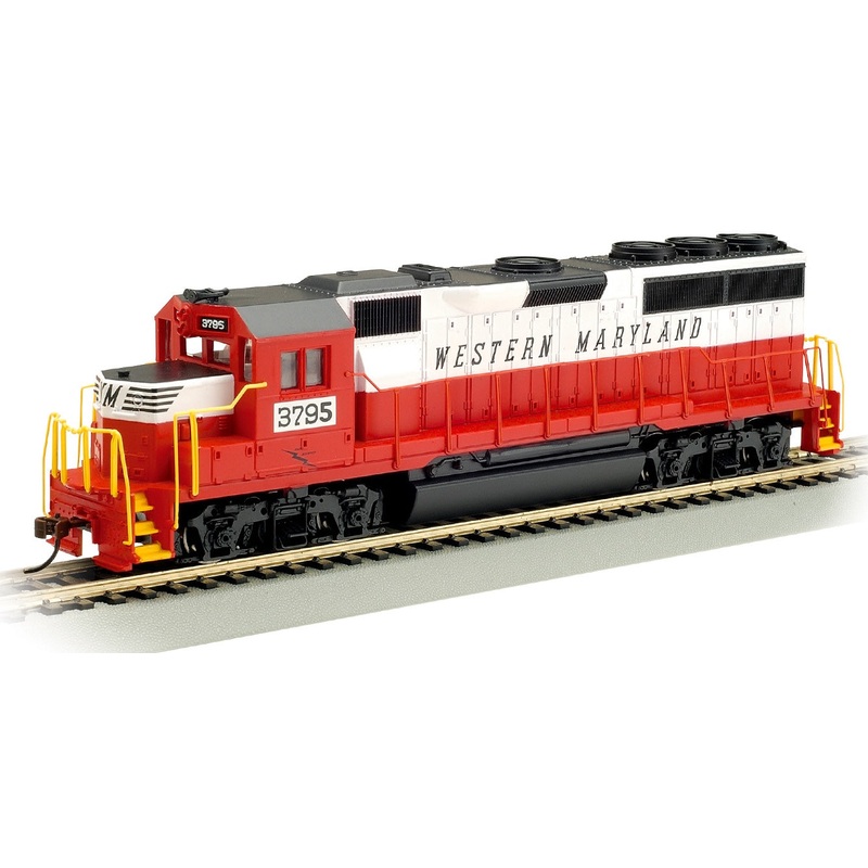 Bachmann 63536 HO Scale EMD GP40 Diesel Western Maryland WM 3795
