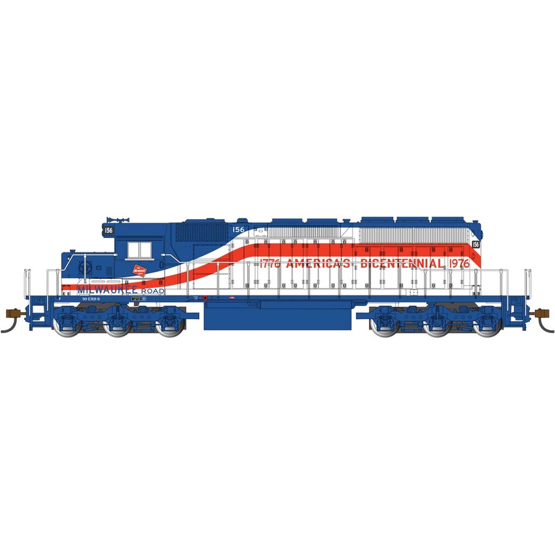 Bachmann 67208 HO Scale EMD SD40-2 Diesel Milwaukee Road MILW 156 with DCC and Sound