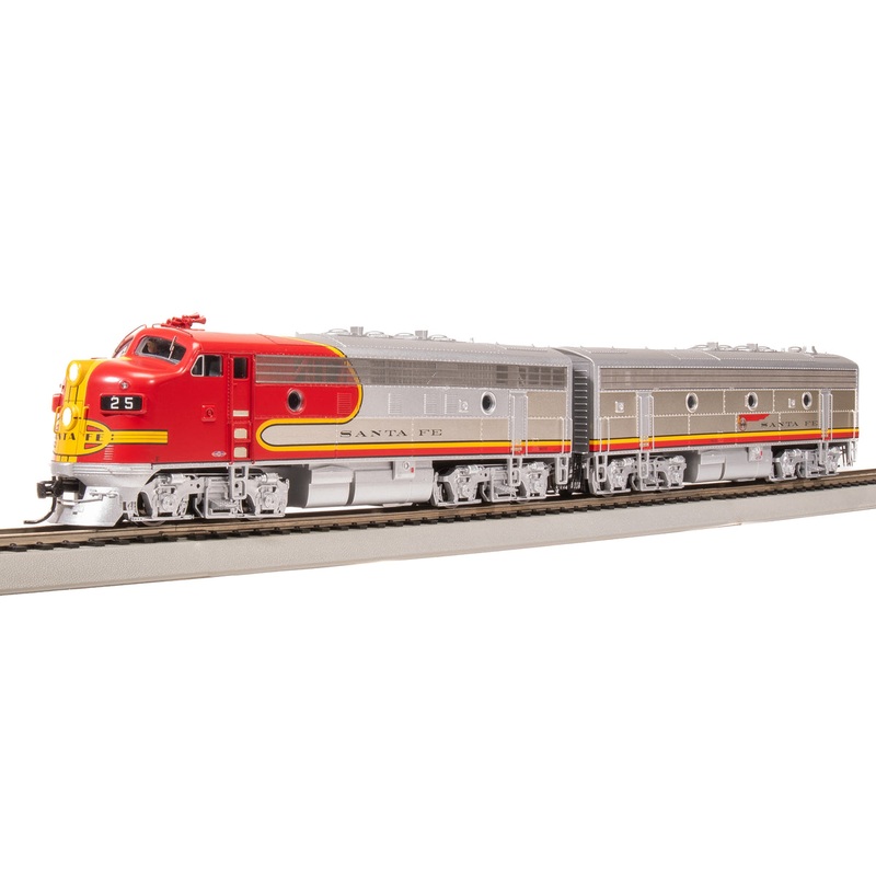 BLI 8160 HO Scale EMD F3A F3B Set Santa Fe Warbonnet ATSF 25L/25A Paragon4