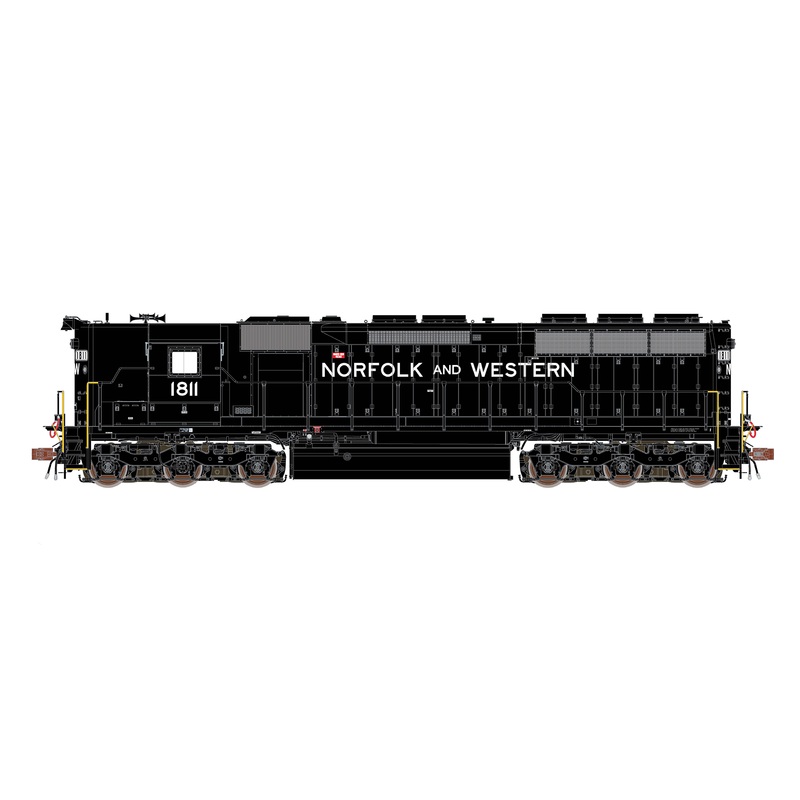 ScaleTrains Rivet 39735 HO Scale EMD SD45 Phase IIb2 High Hood Norfolk & Western N&W 1811 DCC & Sound