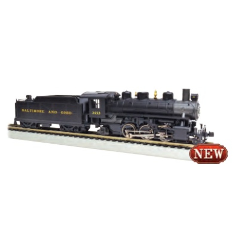 Bachmann 51513 HO Scale 2-6-2 Prairie Steam Locomotive with Smoke Baltimore & Ohio B&O 2458
