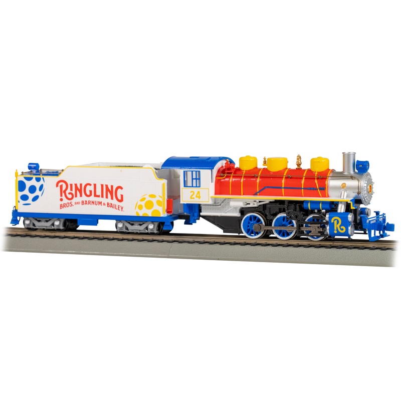 Bachmann 53702 HO Scale 0-6-0 Steam Locomotive Ringling Bros. Circus 24