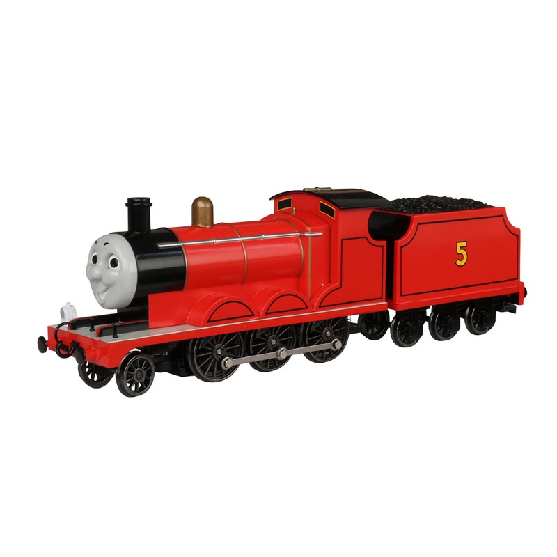 Bachmann 58743 HO Scale Thomas and Friends James the Red Engine #5 with Moving Eyes