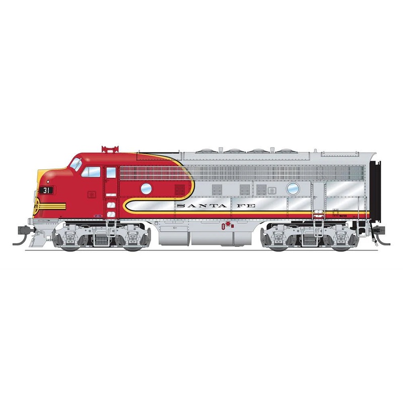 BLI 6658 HO Scale EMD F3A Santa Fe "Warbonnet" ATSF 31C Paragon4 DCC