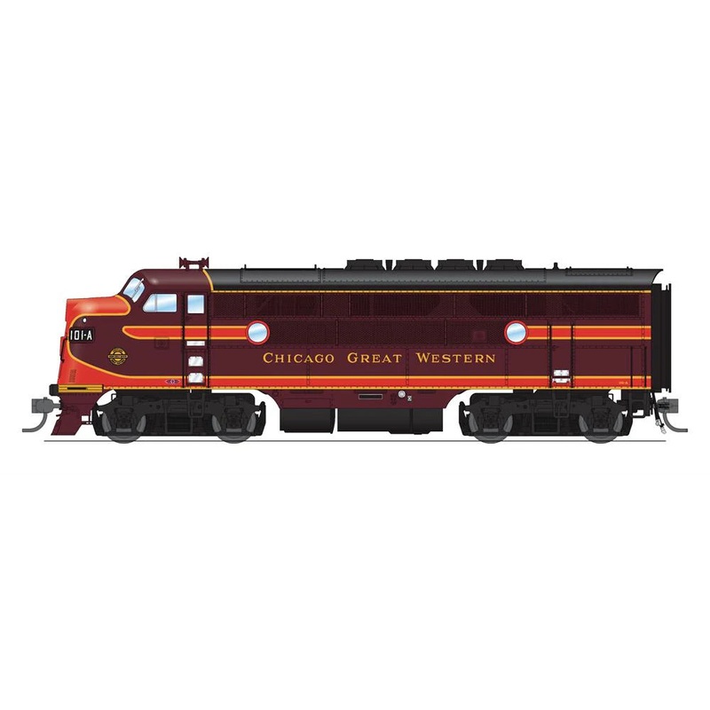 BLI 6662 HO Scale EMD F3A Chicago Great Western CGW 101C Paragon4 DCC