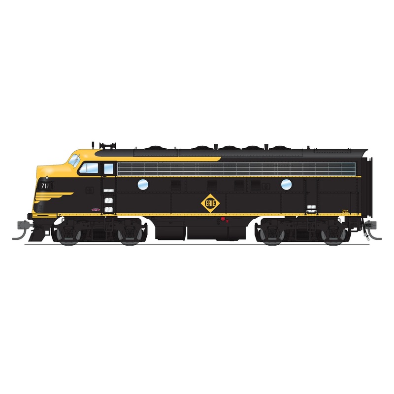 BLI 6675 HO Scale EMD F7A-B Diesel Set Erie 711A/711B Paragon4 DCC