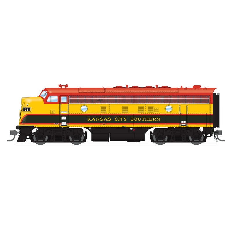 BLI 6676 HO Scale EMD F7A-B Diesel Set Kansas City Southern KCS 32A/32B Paragon4 DCC