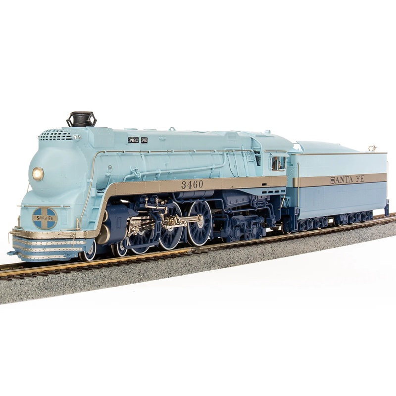 BLI 7352 HO Scale 4-6-4 Hudson Steam Loco Santa Fe Blue Goose 3460 (Early) Hybrid Paragon4 DCC