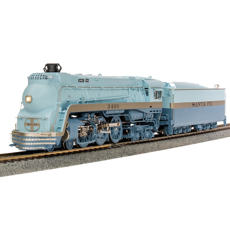 BLI 7355 HO Scale 4-6-4 Hudson Steam Loco Santa Fe Blue Goose 3460 Hybrid Paragon4 DCC