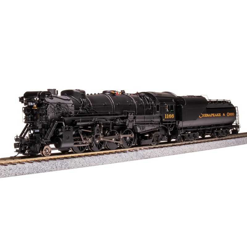 BLI 7593 HO Scale 2-8-2 Class K-2 Mikado Steam Loco Chesapeake & Ohio C&O 1196 Hybrid Paragon4 DCC