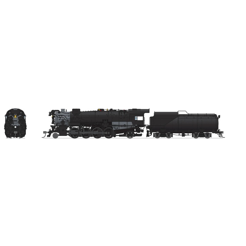 BLI 7599 HO Scale 2-8-2 Class K-2 Mikado Steam Loco Painted Unlettered Hybrid Paragon4 DCC