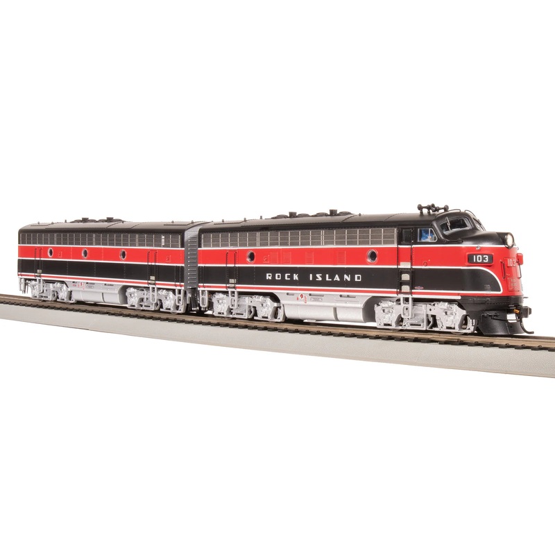 BLI 8191 HO Scale EMD F7A/B Set Rock Island CRIP 103/105B with Paragon4 DCC