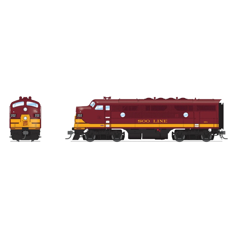BLI 8341 HO Scale EMD F3A Soo Line 202B Stealth - DC