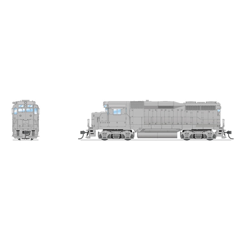 Broadway Limited BLI 7583 HO Scale EMD GP30 Undecorated Paragon4 DCC