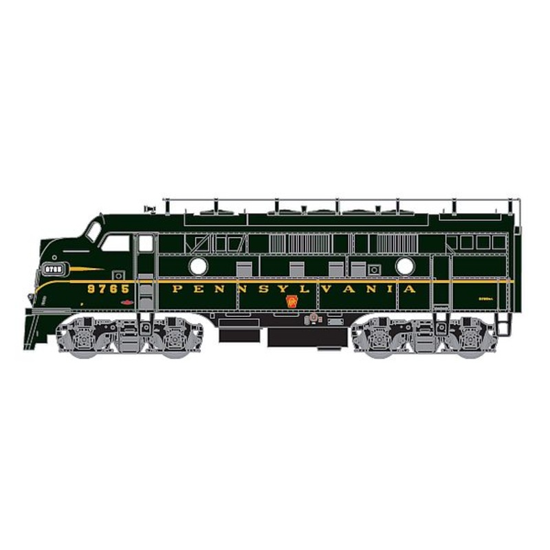 Athearn Genesis G22535 HO Scale EMD FP7 PRR Single Stripe 9765 - DC (NOS)