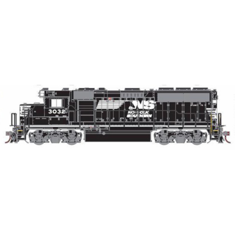 Athearn Genesis G40857 HO Scale EMD GP40-2 Norfolk Southern NS 3032 DCC & Sound - NOS