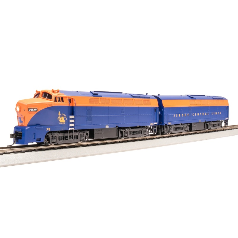 BLI 7700 HO Scale Baldwin RF-16 A/B Set Sharknose Diesel Jersey Central CNJ 78/S - Paragon4