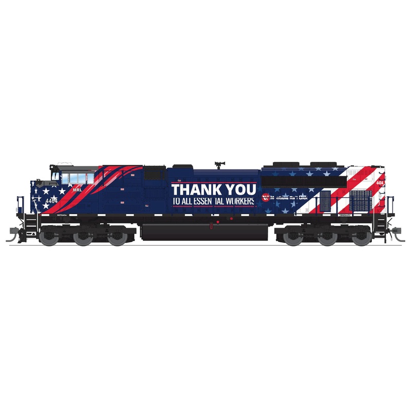 BLI 8673 HO Scale EMD SD70ACe "Essential" Montana Rail Link MRL 4404 Paragon4 DCC