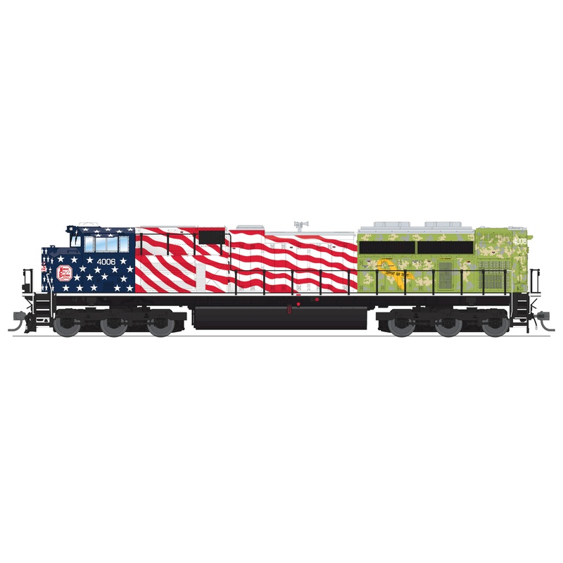 BLI 8678 HO Scale EMD SD70ACe "Military" Kansas City Southern KCS 4006 Paragon4 DCC