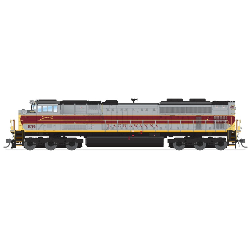 BLI 8711 HO Scale EMD SD70ACe Lackawanna Heritage Norfolk Southern NS 1074 Stealth DC